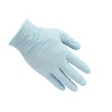安思爾 93-833丁腈橡膠手套無粉藍(lán)色24CM限次用