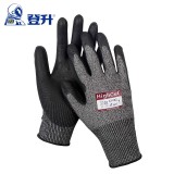 登升 C1002 防割手套 勞保手套 5級(jí)防切割 PU涂層13針 剪裁五指手套防滑耐磨