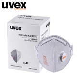 uvex優(yōu)唯斯 3220 防塵FFP2口罩KN95防顆粒物飛沫頭戴式活性炭口罩